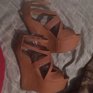 Tan wedges